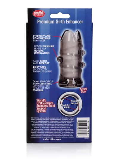 Epic Girth Enhancer Penis Sleeve Stronger Erections - Smoke