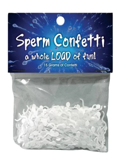 Sperm-Shaped Confetti Cum-Fetti 15 Grams Bag