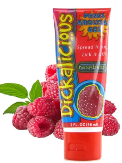 Dickalicious Penis Arousal Gel Oral Sex Gel Raspberry Flavor - 2 oz