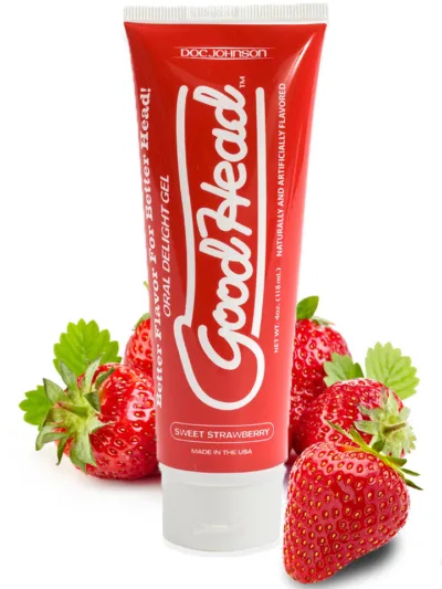 Strawberry Edible Lubricant Good Head Lube Oral Delight Gel 4 oz