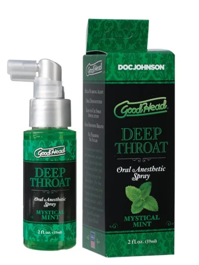 Goodhead Deep Throat Spray Oral Anesthetic Spray 2 oz - Mint