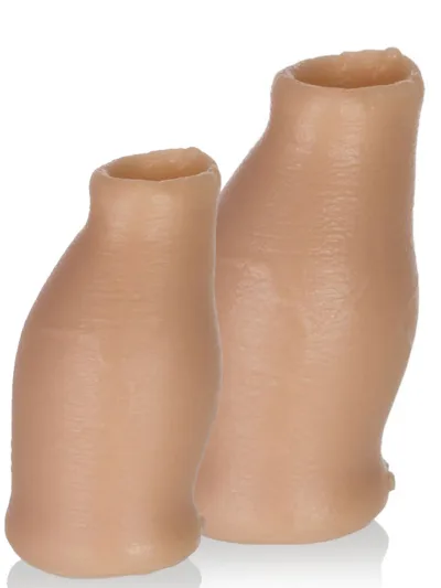 Fake Foreskin Hood Moreskin Silicone Penis Sleeve - S/M Size