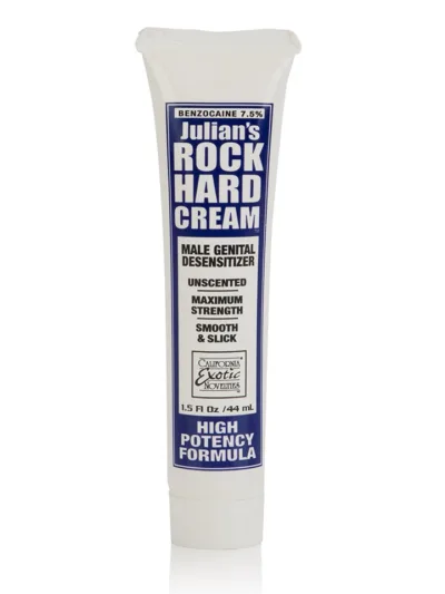 Desensitizing Lubricant Julian's Rock Hard Cream - 1.5 oz
