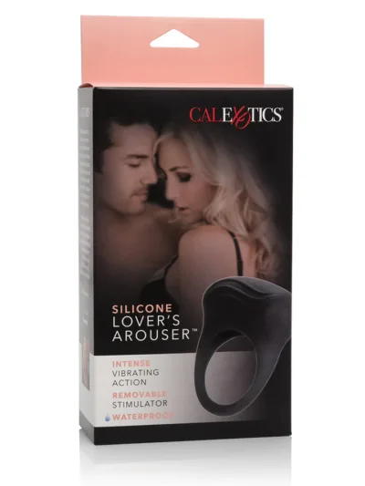 Silicone Lover's Arouser Vibrating Cock Ring Clit Stimulator