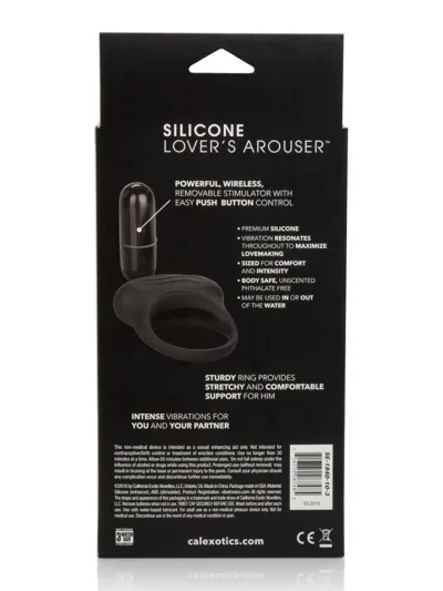 Silicone Lover's Arouser Vibrating Cock Ring Clit Stimulator