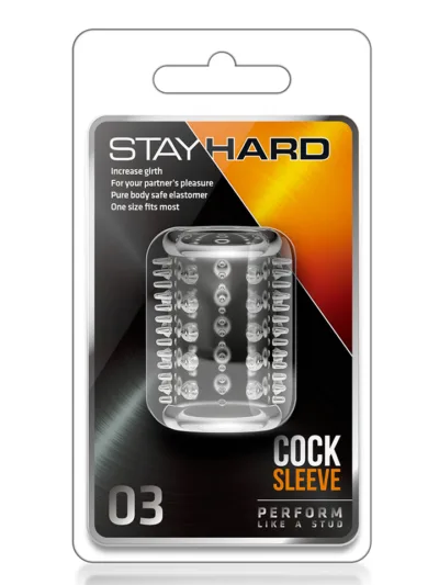 Stay Hard Penis Sleeves Increase Girth with Textured Cock Sleeve