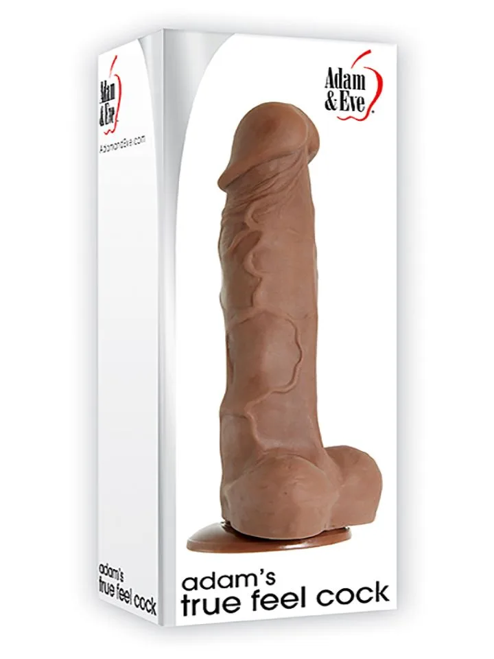 Realistic brown dildo with suction cup