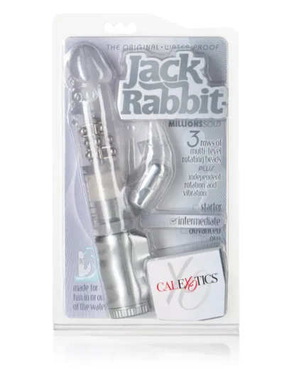 Jack Rabbit Vibe 3 Speed Rotating & Vibrating Shaft - Clear