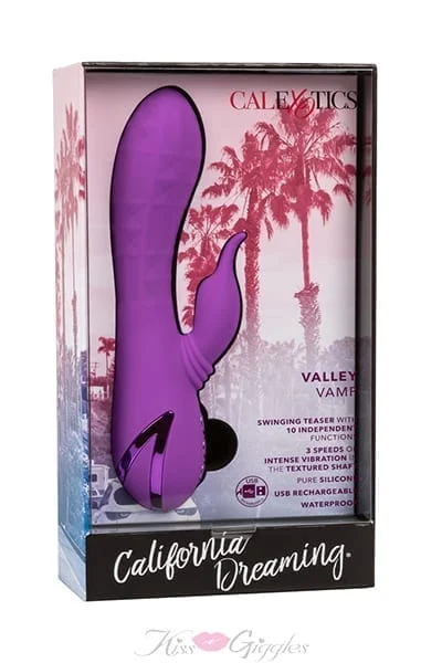 California Dreaming Valley Vamp Rabbit Vibrator - Purple