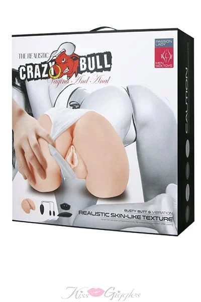 Realistic Skin-Like Vibrating Vagina and Anal Masturbator Busty Butt
