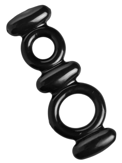 Dual Stretch Fit Cock and Ball Ring Dual Cock Ring