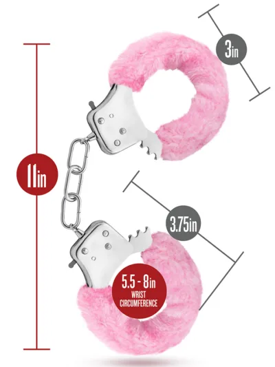 Fluffy Handcuffs Role Play Cuffs Bondage & Fetish Playtime - Pink