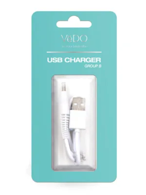 Vedo Sex Toys USB Charger Vibrator Charger - Group B