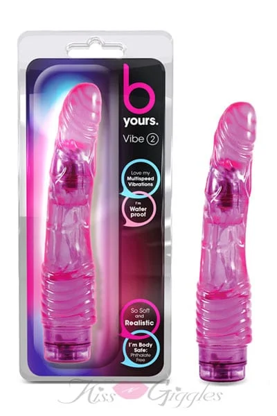 9 inch realistic wireless vibrator with veins and twist dial - purple