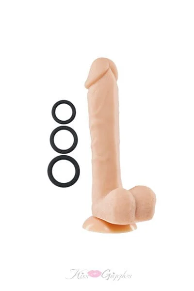 9" Silicone Pro Odorless Dong - Flesh