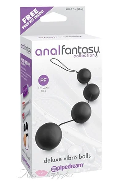 Anal Fantasy Collection Deluxe Vibro Balls - Black