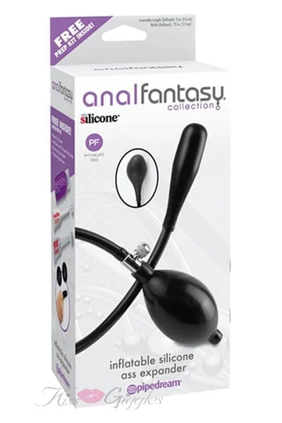 Anal Fantasy Collection Inflatable Silicone Ass Expander - Black