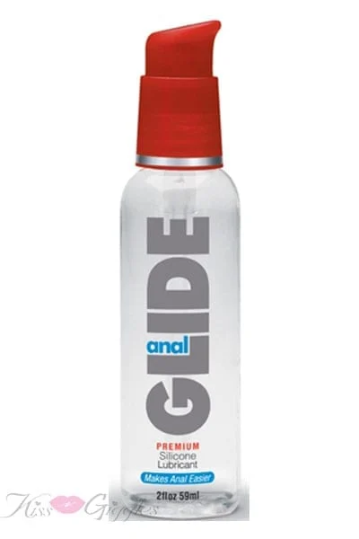 Anal Glide Silicone Lubricant - Pump Bottle - 2 oz.