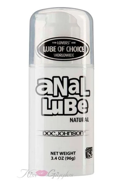 Anal Lube Natural Anal Sex Lubricant - 3.4 oz.