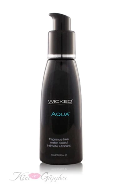 Aqua Water-Based Lubricant - Ultra Luxurious and Silky Smooth - 2 oz.