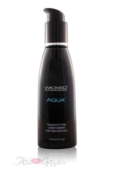Aqua Water-Based Lubricant - Ultra Luxurious and Silky Smooth - 4 oz.