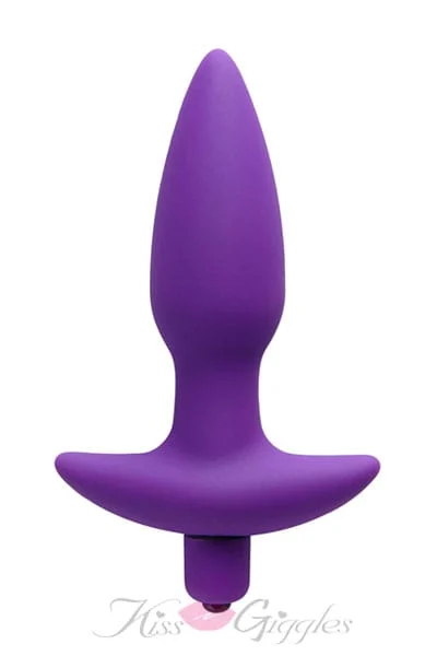 Aria Vibrating Silicone Anal Plug - Medium