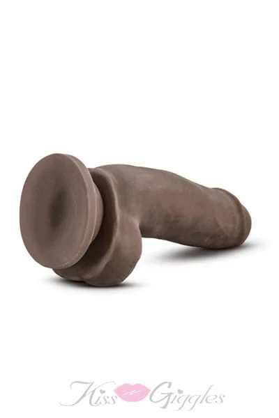 7 Inch Fat Boy Thick Realistic Cock with Balls - Chocolate