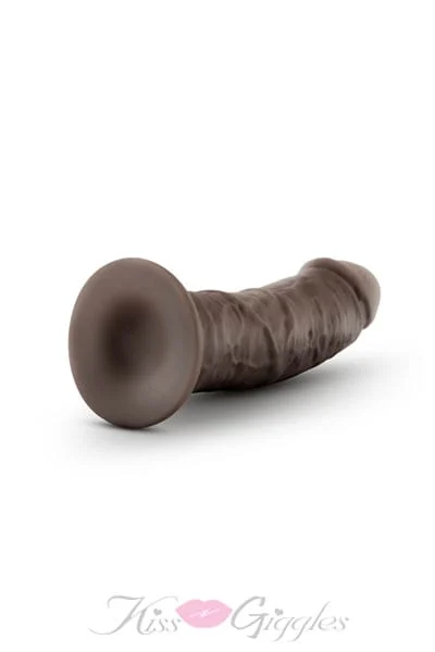 Au Naturel - 8 Inch Dildo With Suction Cup - Chocolate