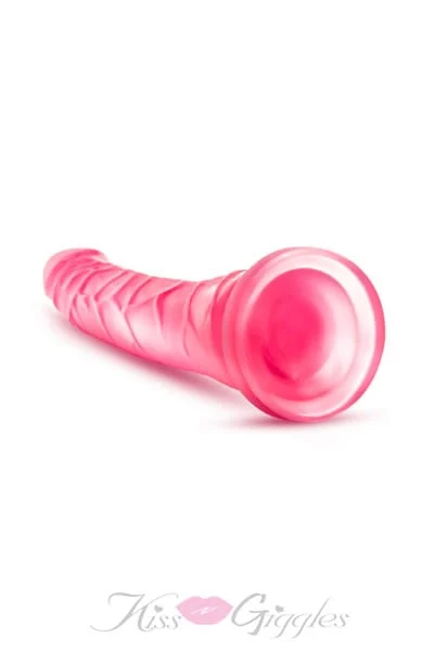 8. 5-inches realistic looking suction mounted dildo - pink