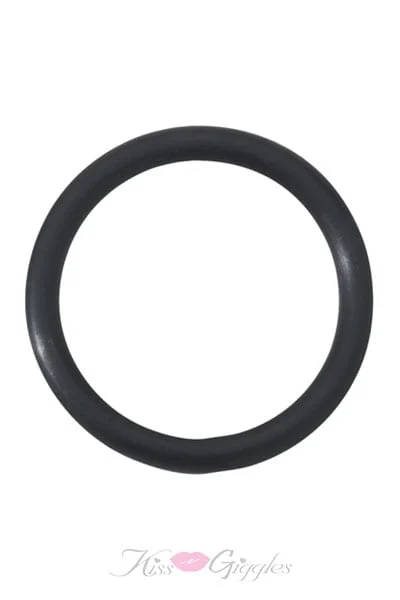 1.5 Inch Black Climax Control Soft Rubber Cock Rings