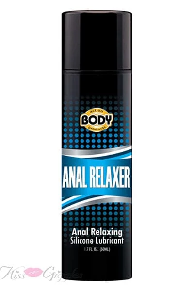 Body Action Anal Relaxer Silicone Lubricant - 1.7 Oz.
