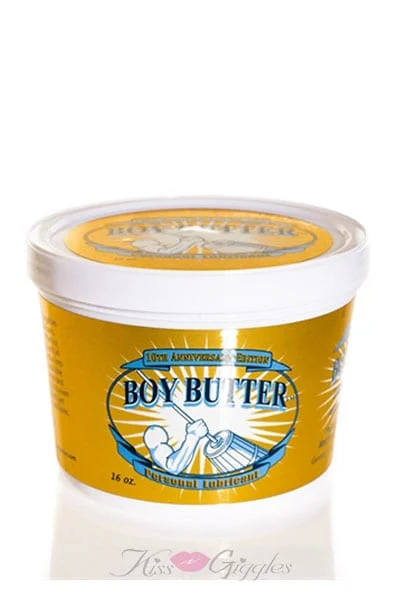 Boy Butter Gold Lubricant - 10th Anniversary Edition - 16 Oz.