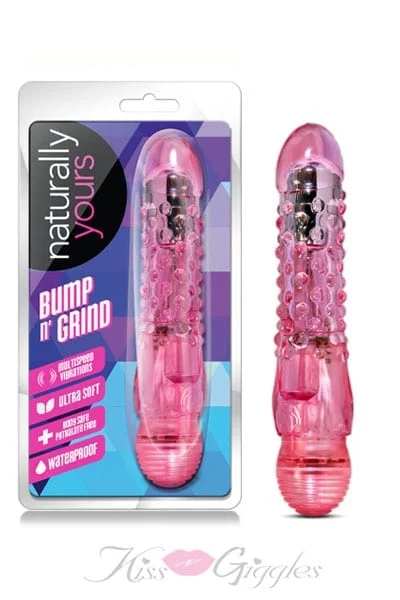 Pink Waterproof Vibrator Naturally Yours Bump N Grind