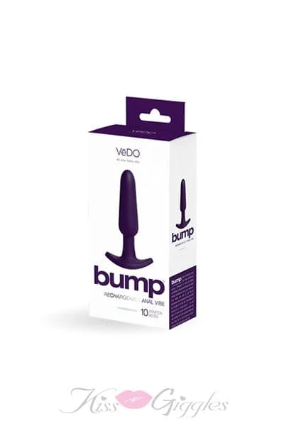 Bump Rechargeable Anal Vibe - Purple