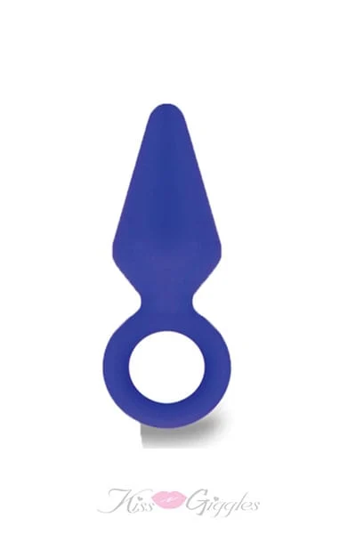 Smooth Silicone Butt Plug Candy Rimmer - Color Indigo