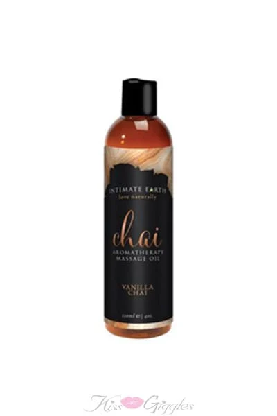 Chai Aromatherapy Massage Oil Vanilla Chai - 4 Oz. / 120 Ml