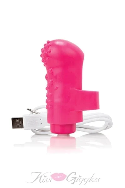Fingo rechargeable finger vibe -10 vibration functions -pink