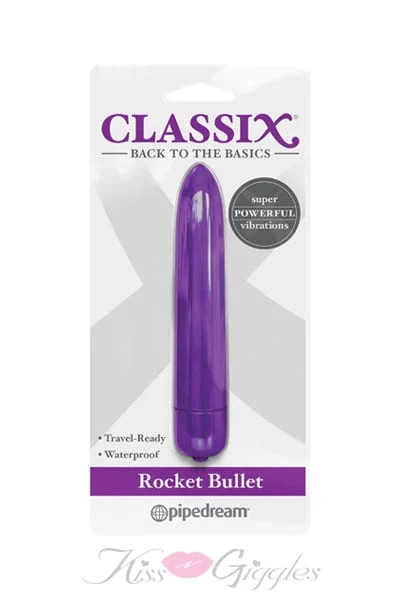 Classix rocket 3. 9 inches bullet vibrator discreet sex toy - purple