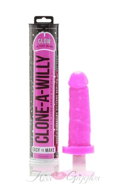 Clone your own life like Dildo Glow in the Dark Penis - Pink