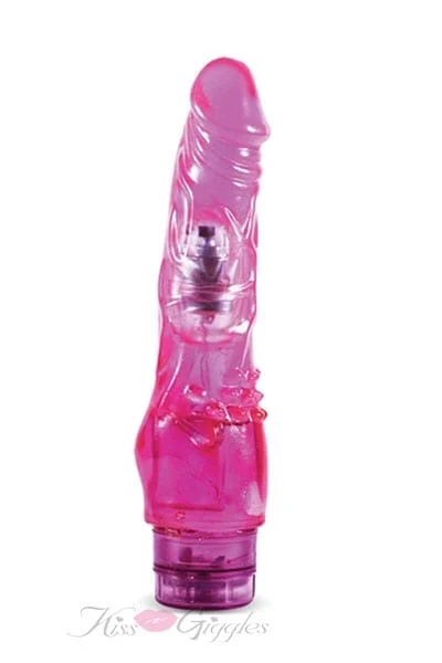 Cock Vibrator with clitoral nubs for enhanced sensation - Purple