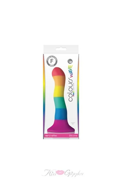 Colours - Wave - Pride Edition - 6" Dildo - Rainbow