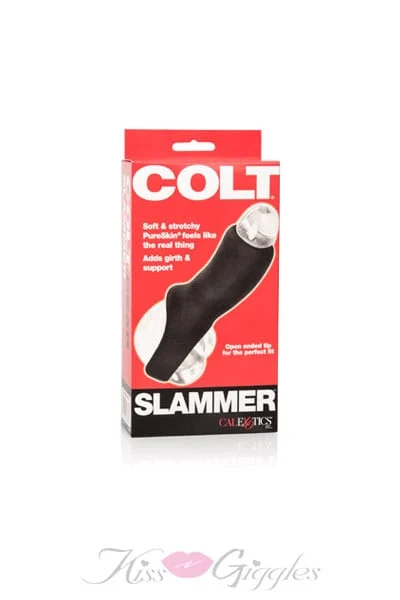 Colt slammer penis sleeve cock girth enhancer - black