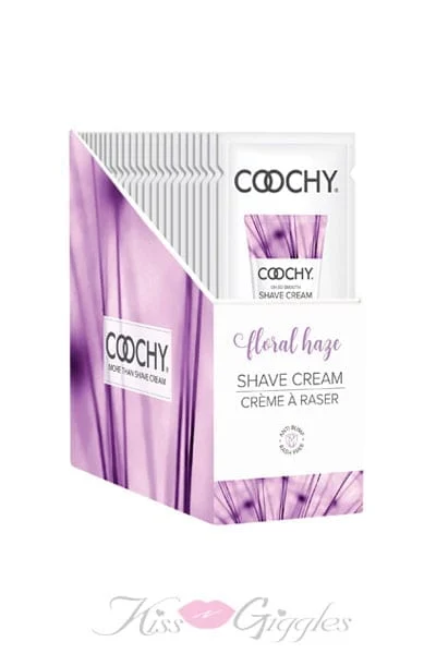 Coochy rash free shave cream floral haze - 24 count display