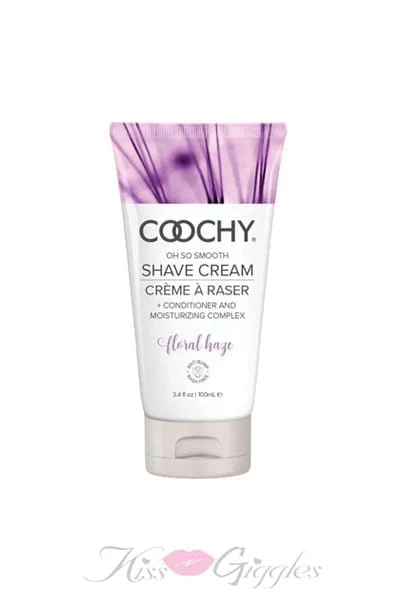 Coochy Shave Cream - Floral Haze - 3.4 Oz Rose, Jasmine & Fruit