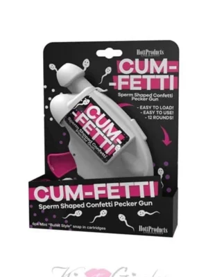 Cum-Fetti Gun Sperm Shaped Confetti Gun