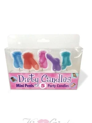 Penis Birthday Candles Naughty Party Supplies - 5 Candles