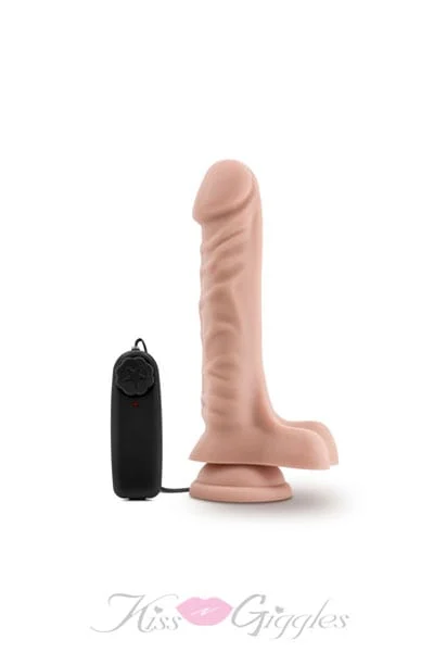Dr. Skin - 9 inch vibrating cock with suction cup - vanilla