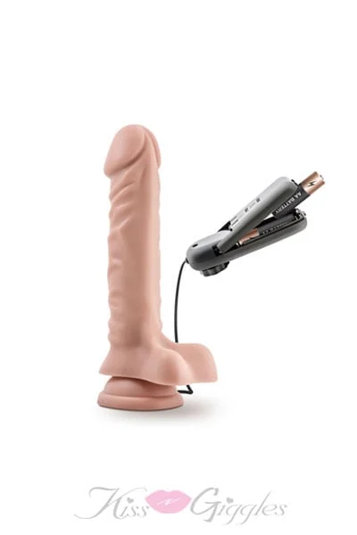 Dr. Skin - 9 inch vibrating cock with suction cup - vanilla