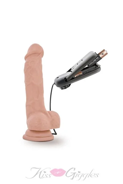 Dr. Skin - 7. 5 inch vibrating cock with suction cup - vanilla