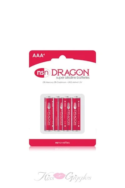 Dragon - Long Lasting Alkaine Batteries - AAA - 4 Pack